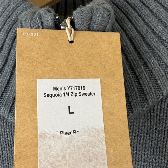 Royal Robbins Olive and Charcoal Zip-Up Merino Wool Sweater NWT - Picture 4 of 11